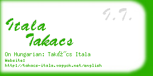 itala takacs business card